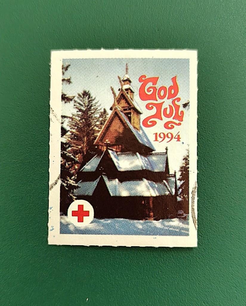 Noorwegen : Rode Kruis kerst/sluitzegel 1994, Verzenden, Overige thema's