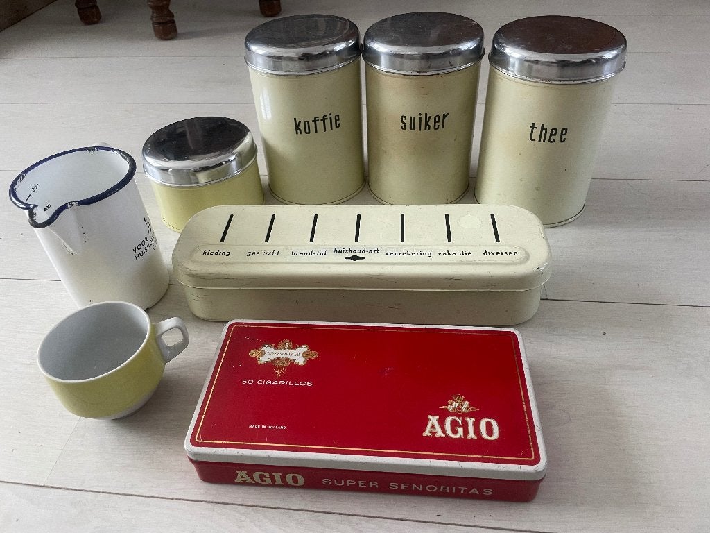 Vintage Brabantia e.a. (keuken)spulletjes, Verzamelen, Blikken, Ophalen of Verzenden, Gebruikt, Overige, Overige merken