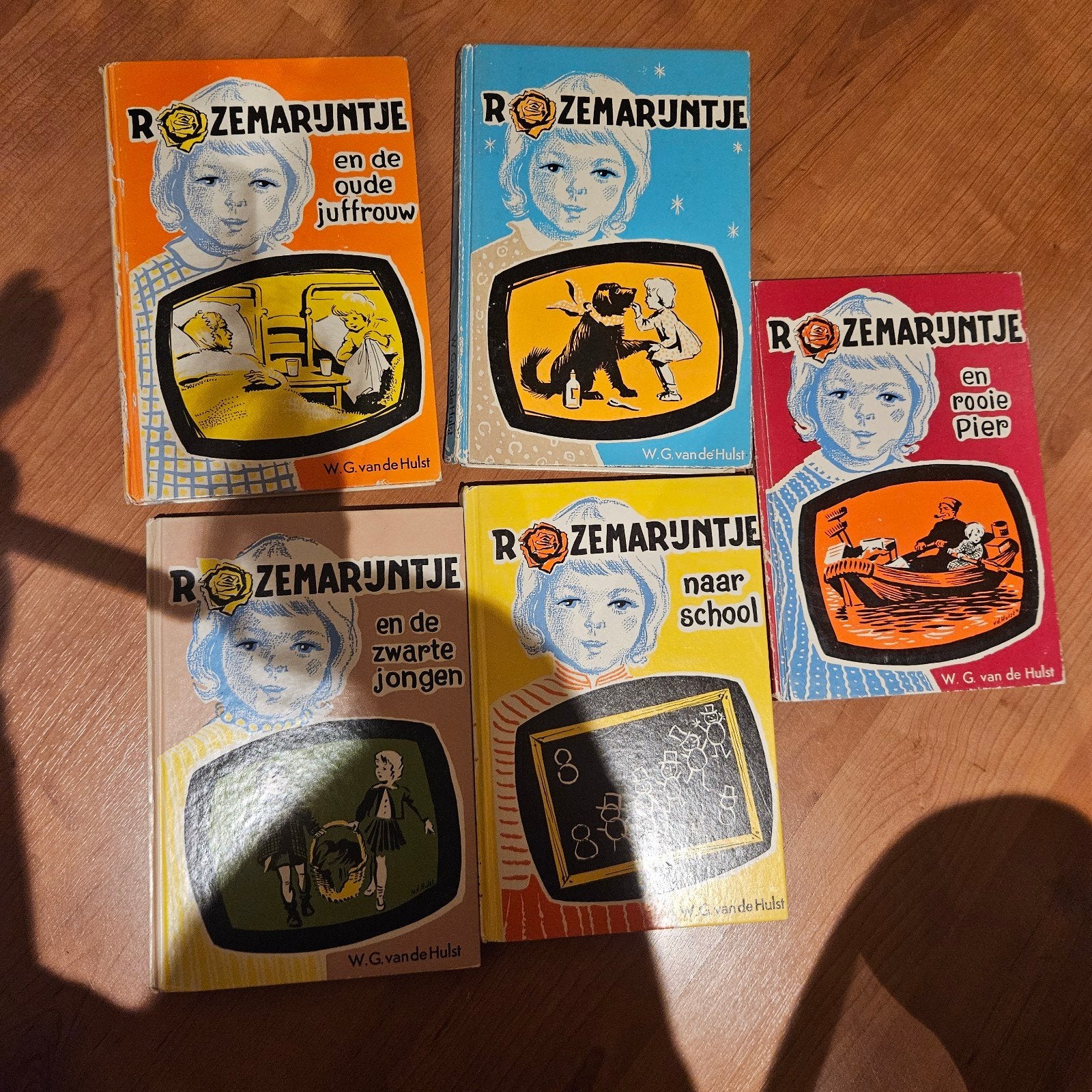 Vintage Rozemarijntje boeken serie - W.G. van de Hulst, Ophalen of Verzenden