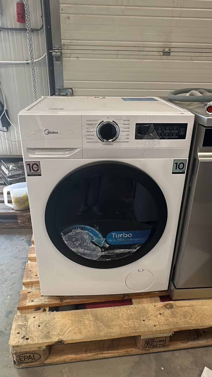 Midea MF11EW70AB10 Wasmachine - Nieuwstaat, Ophalen, Zo goed als nieuw, Voorlader, Midea