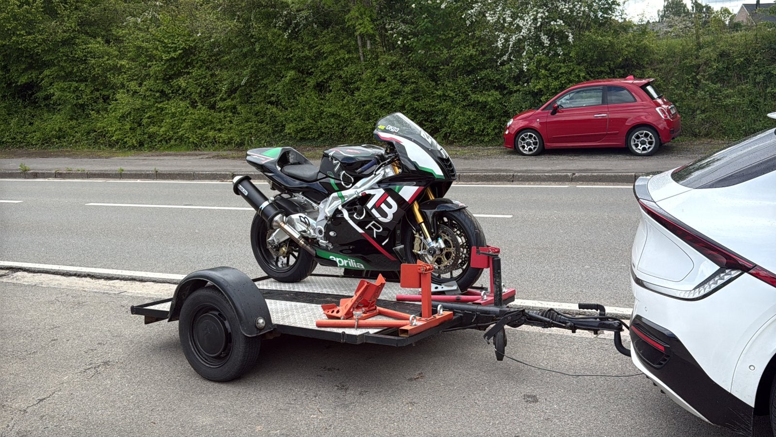Zwarte Brembo velgen RSV Mille of Tuono (OZ-lookalike), Motoren, Ophalen, Gebruikt