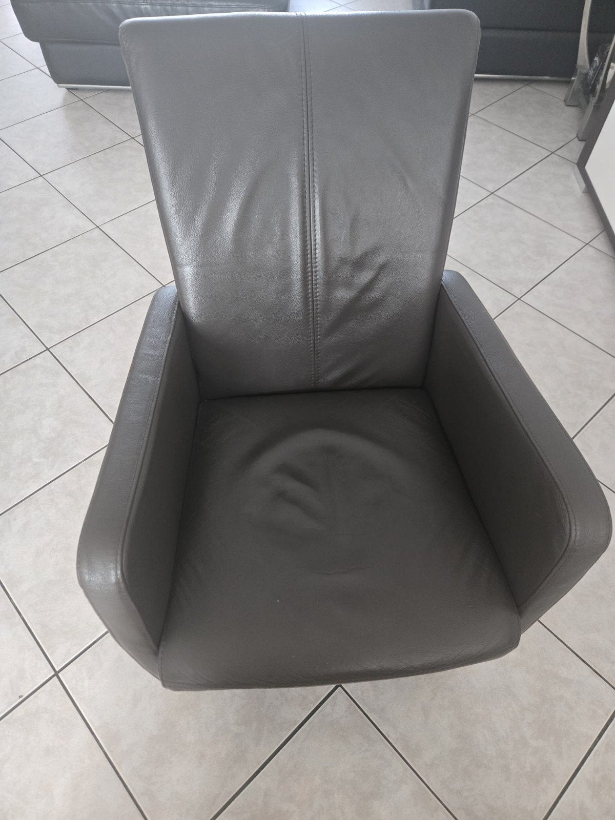 6 Leren Eetkamerstoelen Bruin - Kleine Beschadiging, Gebruikt, Bruin, Leer, Ophalen of Verzenden