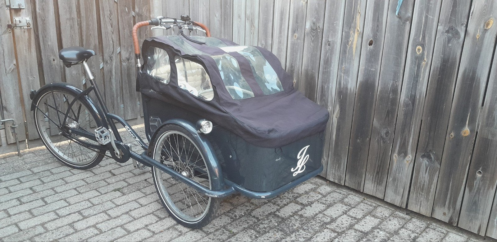 Johnny loco bakfiets babboe big urban arrow fietsfabriek, Ophalen, Gebruikt, 4 kinderen of meer, Johnny Loco