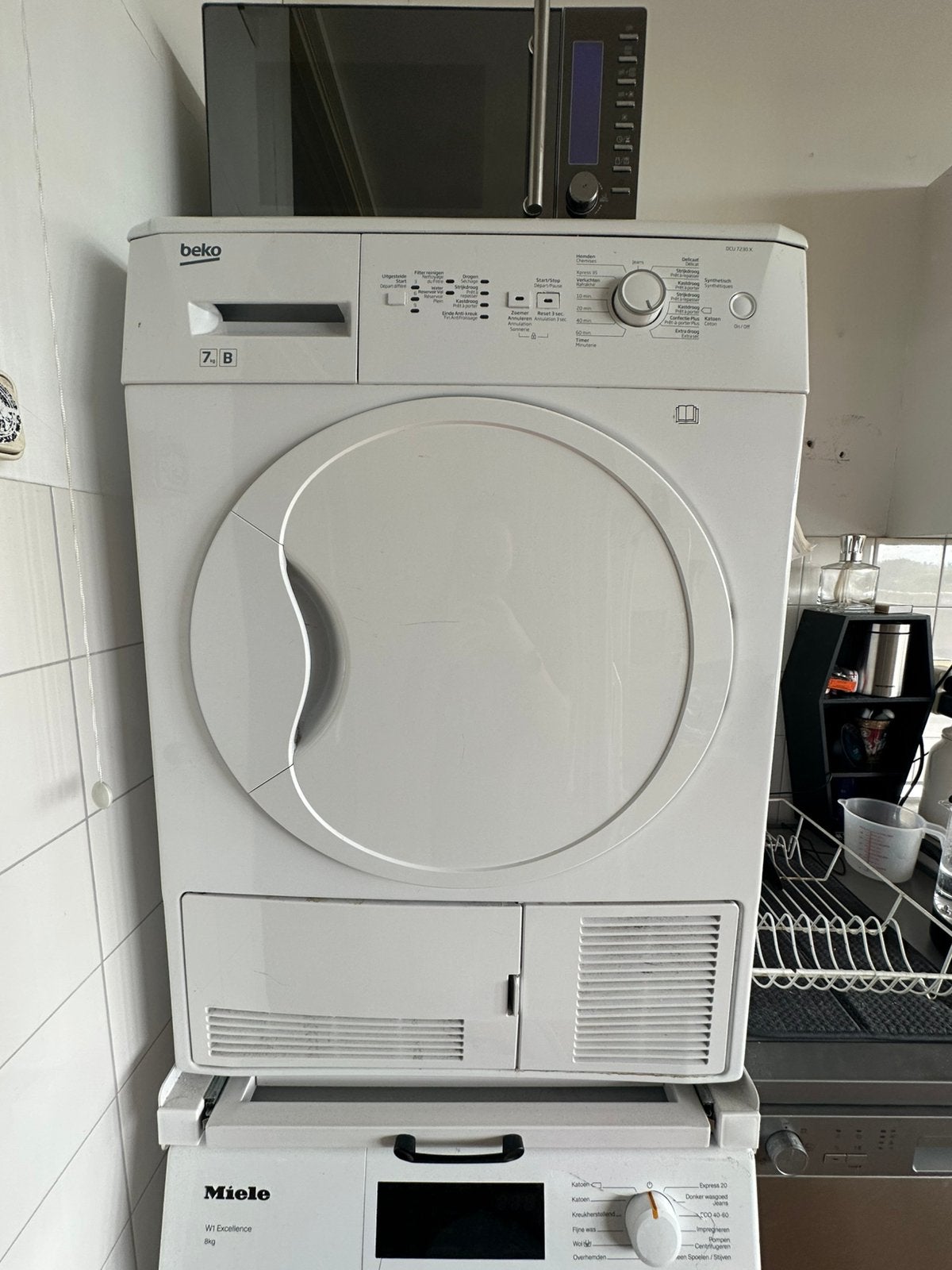 Beko condensdroger DCU 7230 X – Gratis af te halen (defect), Ophalen, Overige typen, 8 tot 10 kg, Zo goed als nieuw