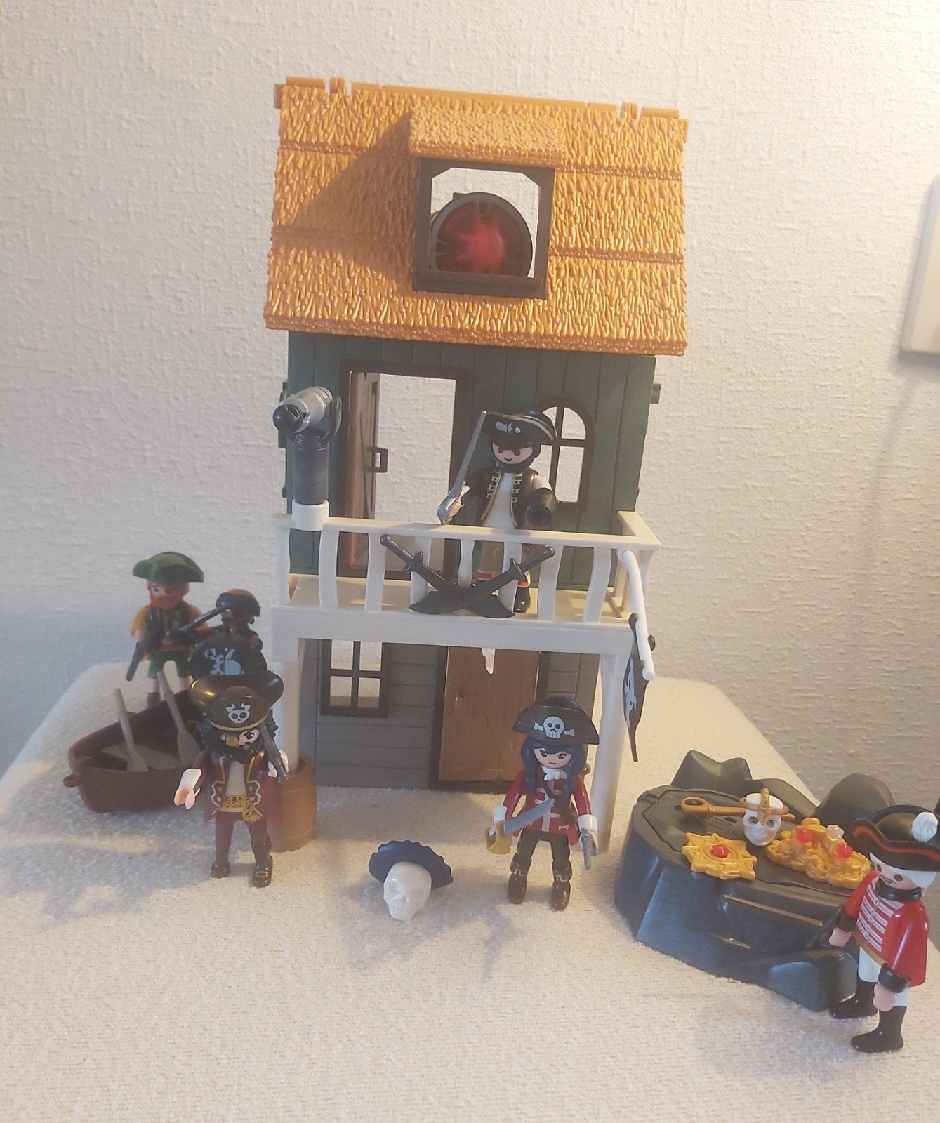 playmobil Piraten Schuilplaats/Haven met Kanon, Schat, boot, Ophalen of Verzenden, Zo goed als nieuw