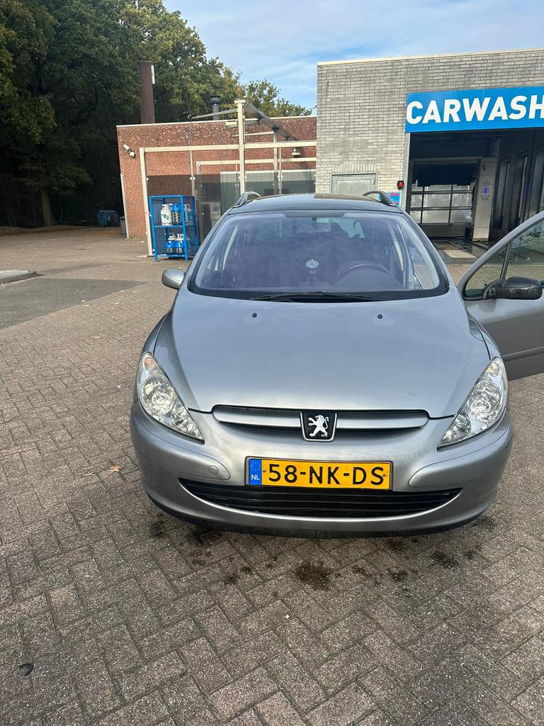 Peugeot 307 1.6 16V 2003 Grijs 7 persoons met slechts 150K, 4 cilinders, Origineel Nederlands, Stationwagon, Handgeschakeld