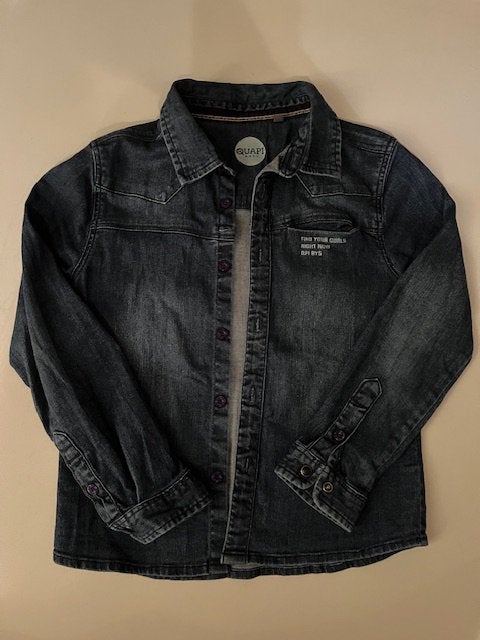 Spijker blouse maat 110/116, Ophalen of Verzenden, Gebruikt, Jongen, Overhemd of Blouse