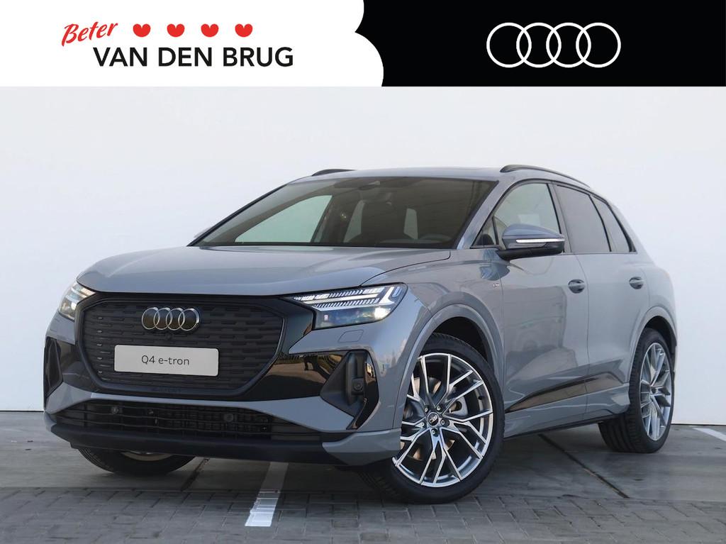 Audi Q4 e-tron S edition Competition 45 82 kWh 286 pk | Verw, Auto's, Audi, Zwart, 82 kWh, Automatische klimaatregeling, SUV of Terreinwagen