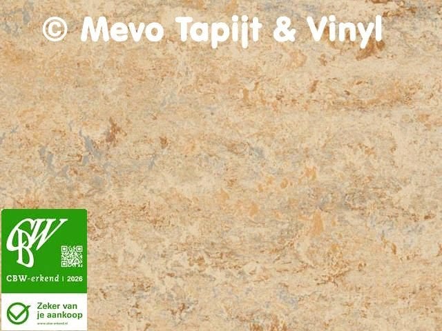 Coupon Vinyl met marmer motief, lengte 1.50x4 mtr, Huis en Inrichting, Ophalen, Snel een afspraak? Dat kan!, MeVo tapijt en vinyl