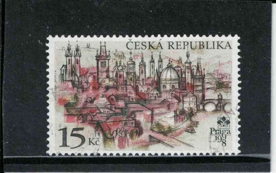 Tsjechië michel 157, Verzenden, Overige landen, Gestempeld