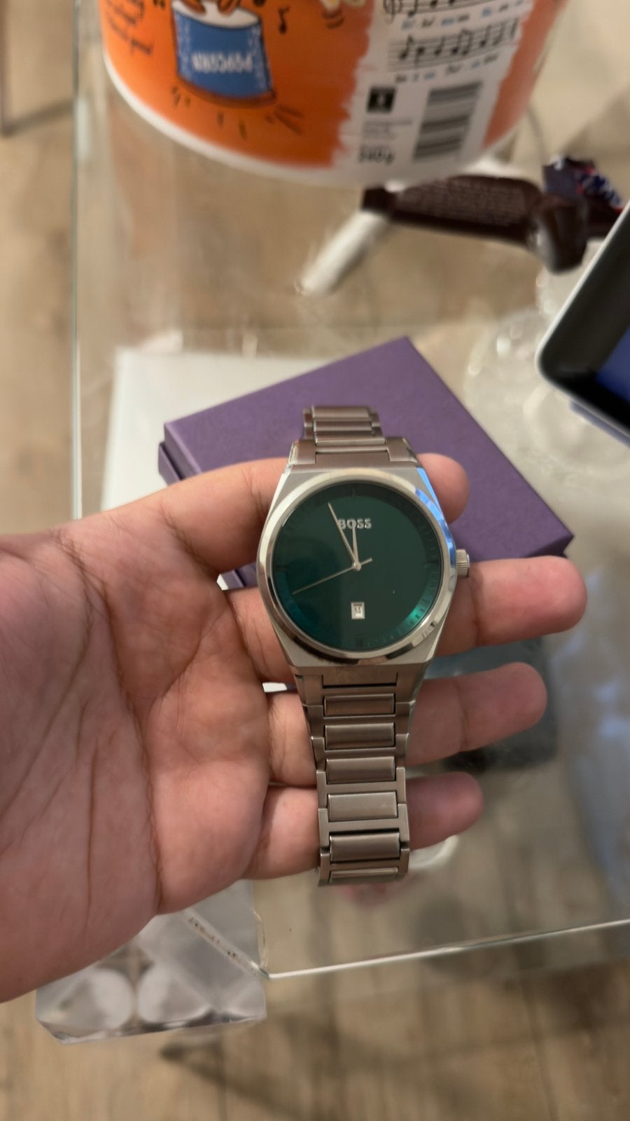 Watch hugo boss, Sieraden, Tassen en Uiterlijk, Horloges | Dames, Ophalen of Verzenden, Zo goed als nieuw, Staal, Overige merken