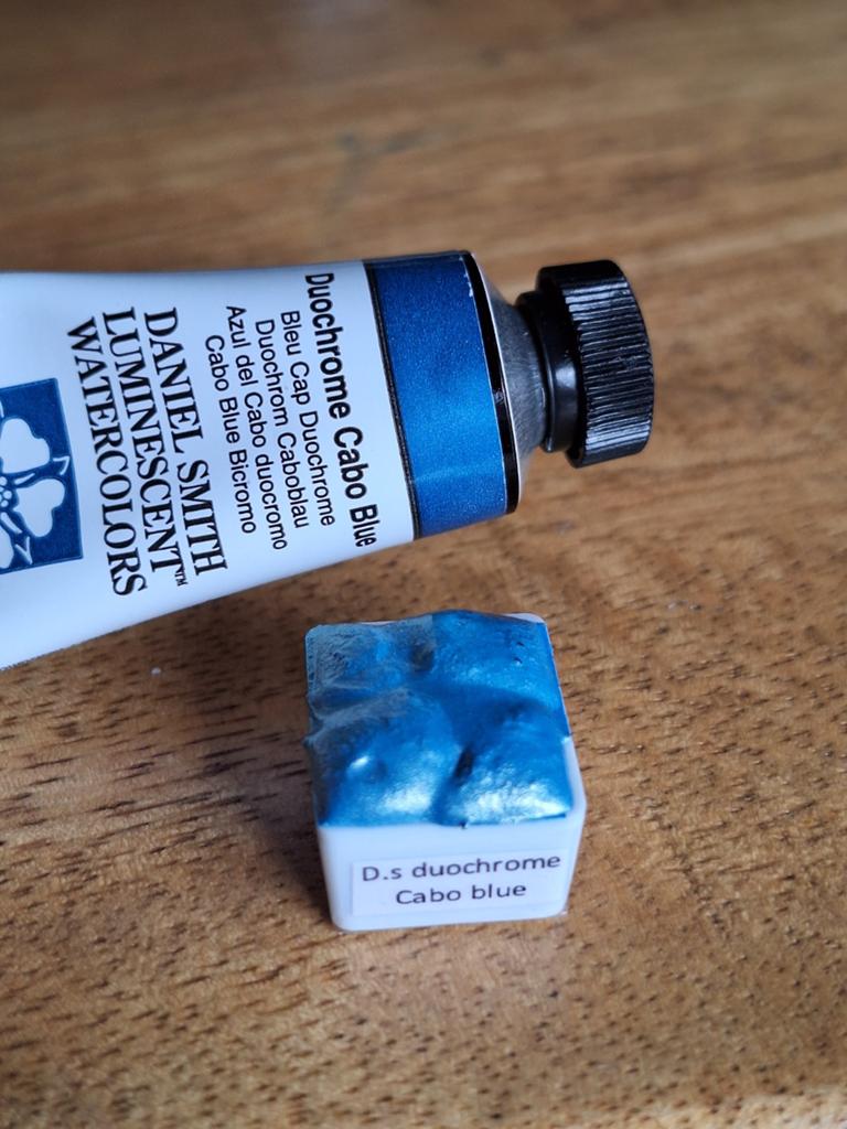 Daniel Smith Duochrome Cabo Blue aquarelverf (½ napje), Ophalen of Verzenden, Nieuw
