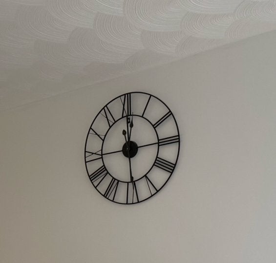 Wandklok Industrieel, Huis en Inrichting, Woonaccessoires | Klokken, Ophalen, Zo goed als nieuw