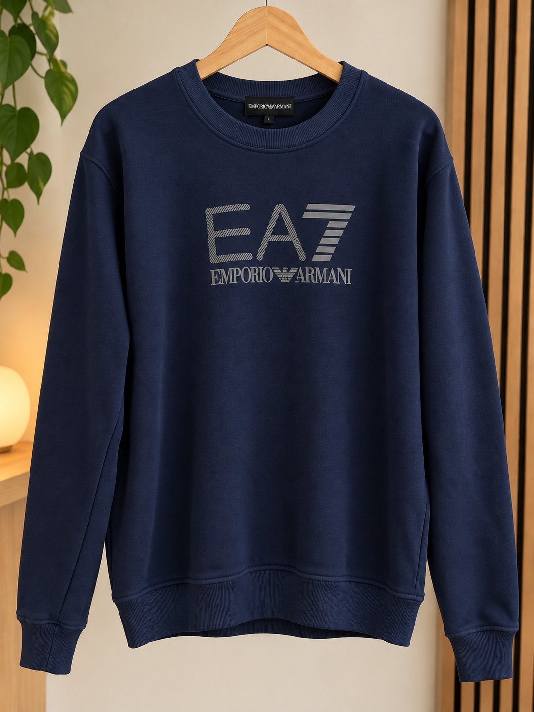 Emporio Armani EA7 Sweatshirt Maat L - Donkerblauw, Kleding | Heren, Ophalen, Nieuw, Maat 52/54 (L), Blauw