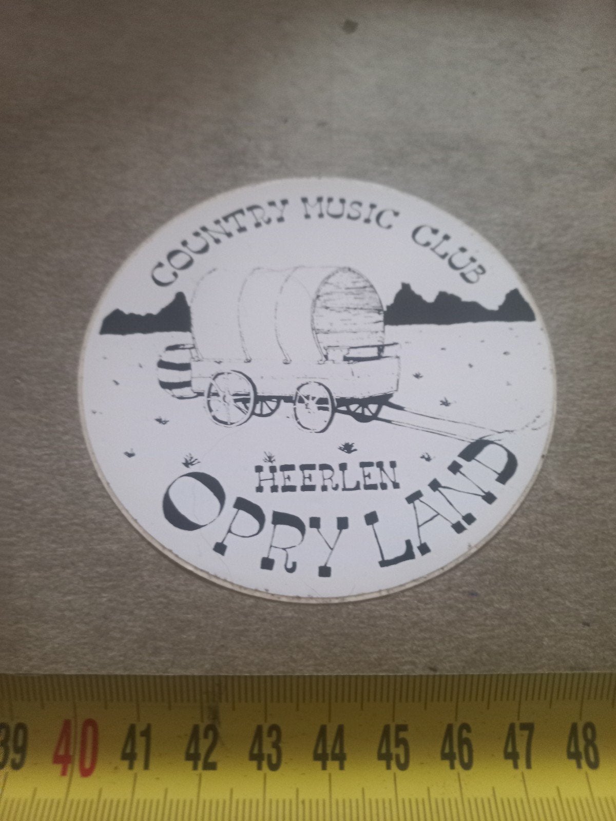 Country Music Club Heerlen Opry Land Sticker, Ophalen of Verzenden, Zo goed als nieuw