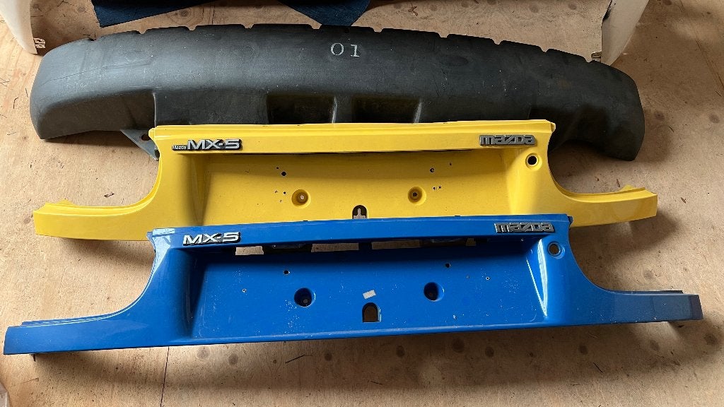 Achterpaneel kentekenplaat Mazda MX-5 geel of blauw, Ophalen, Achter, Mazda, Achterklep