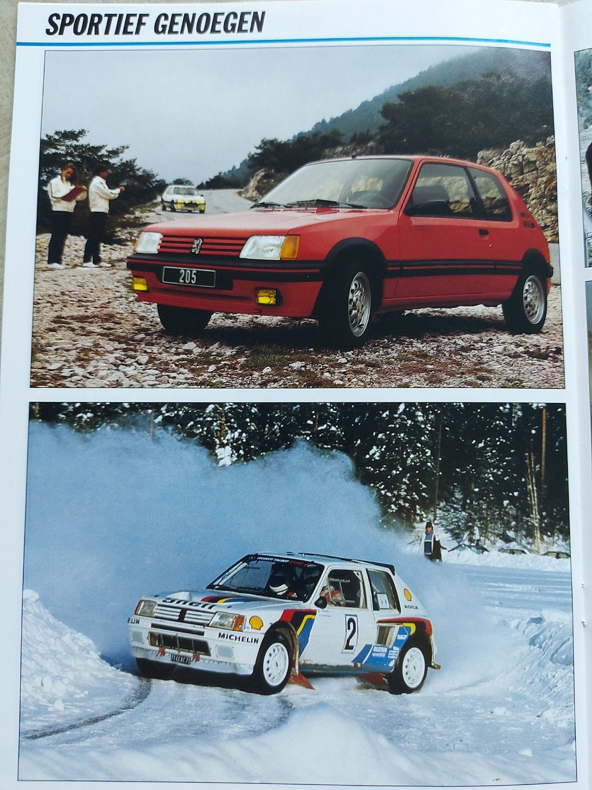 1986 keurige Peugeot 205 folder, Ophalen of Verzenden, Zo goed als nieuw, Peugeot
