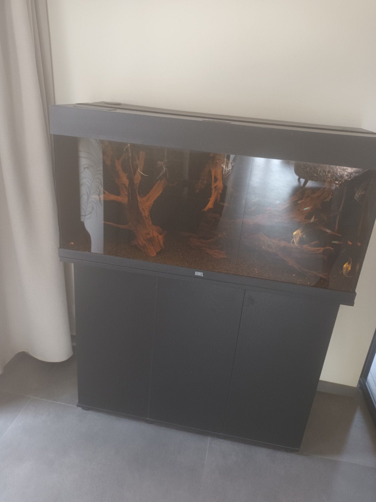 Juwel aquarium 180 liter, Dieren en Toebehoren, Vissen | Aquaria en Toebehoren, Ophalen, Gebruikt, Gevuld zoetwateraquarium, Inclusief vissen