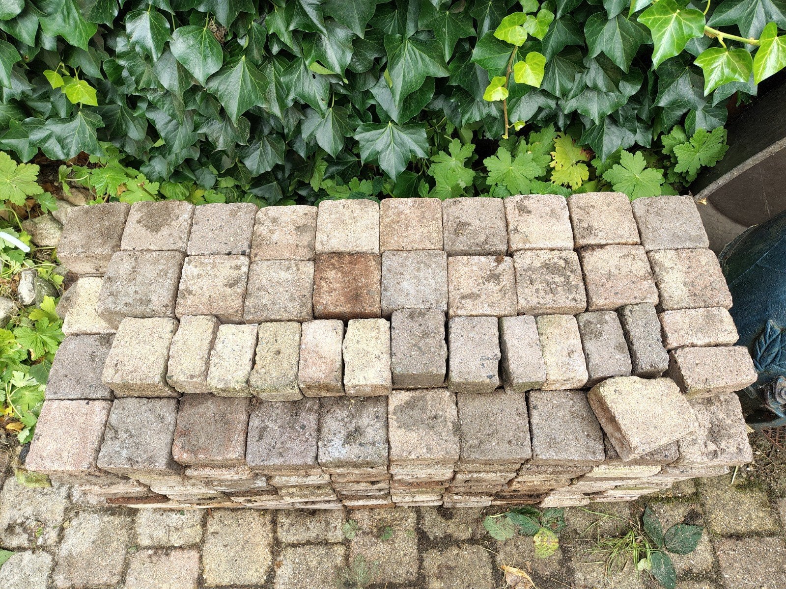partij getrommelde stenen, Tuin en Terras, Ophalen, Gebruikt, Klinkers, Minder dan 5 m²