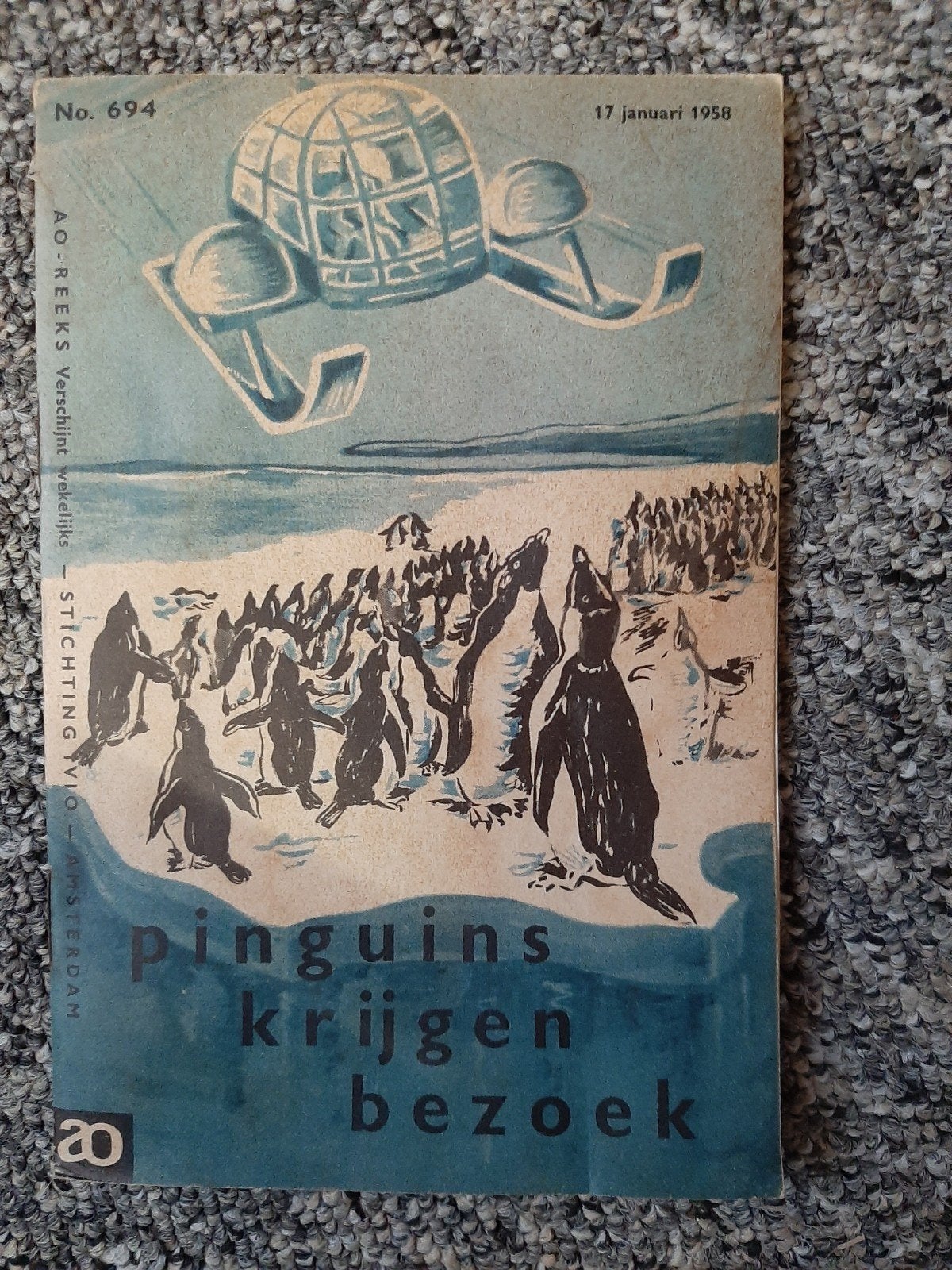 AO-reeks: Pinguïns Krijgen Bezoek (1958), Ophalen of Verzenden, Gelezen, Overige typen