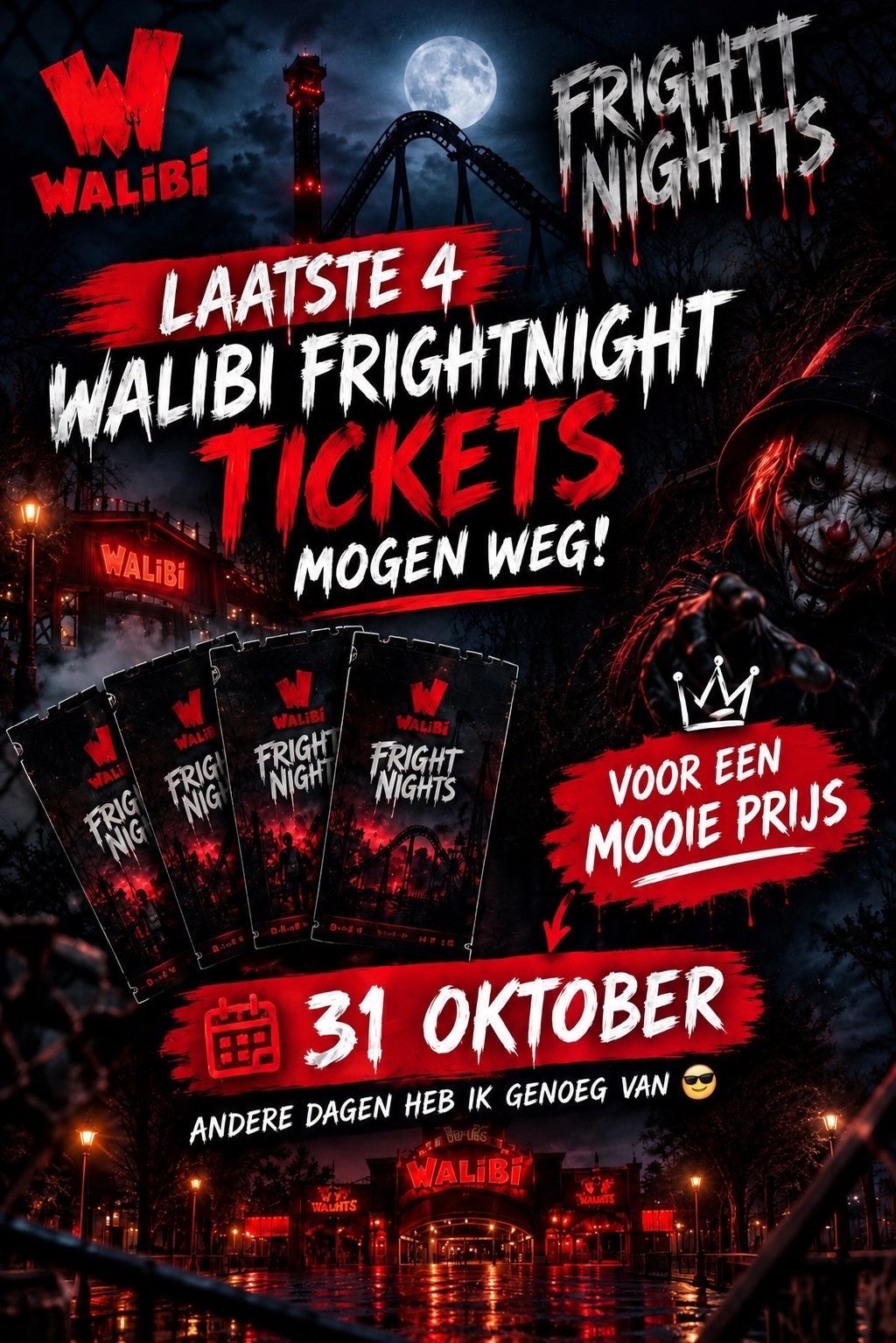 31 oktober en meer datums tickets walibi fright night