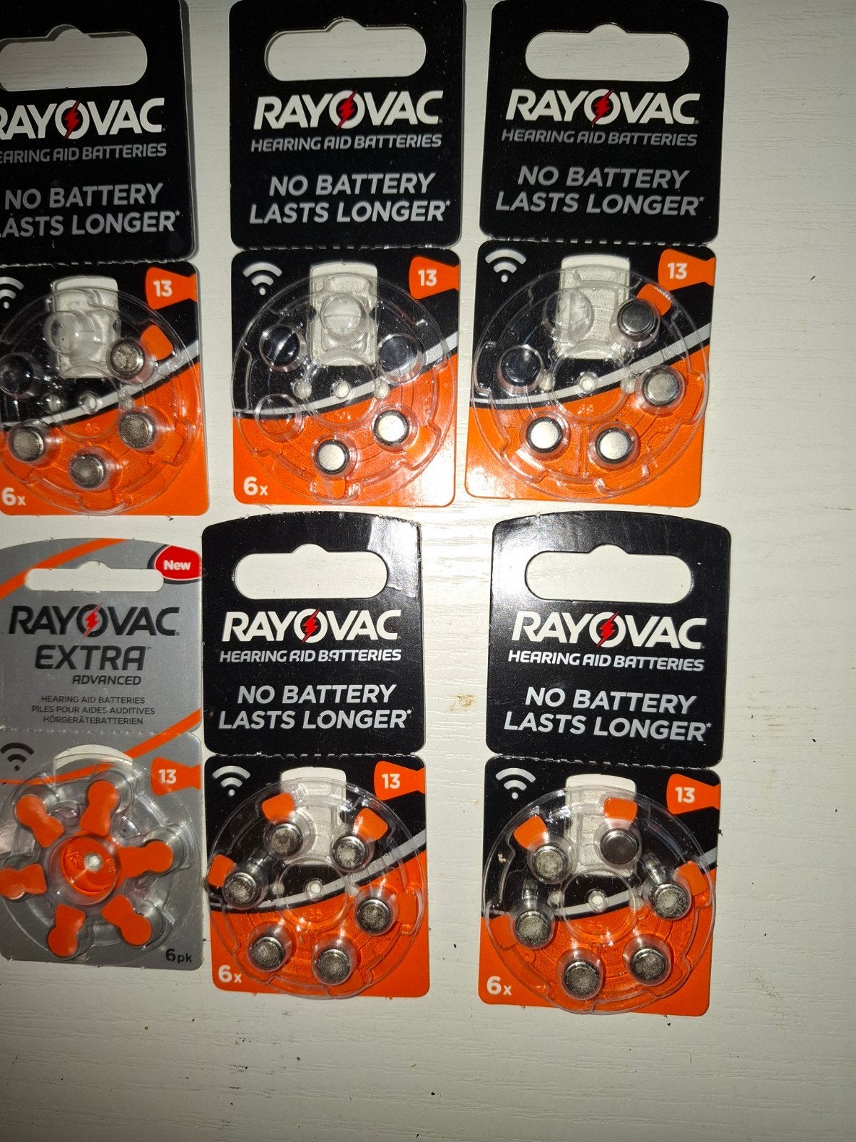 Rayovac hoortoestelbatterijen type 13 (3 vol, 3 aangebroken), Audio, Tv en Foto, Accu's en Batterijen, Ophalen of Verzenden, Gebruikt