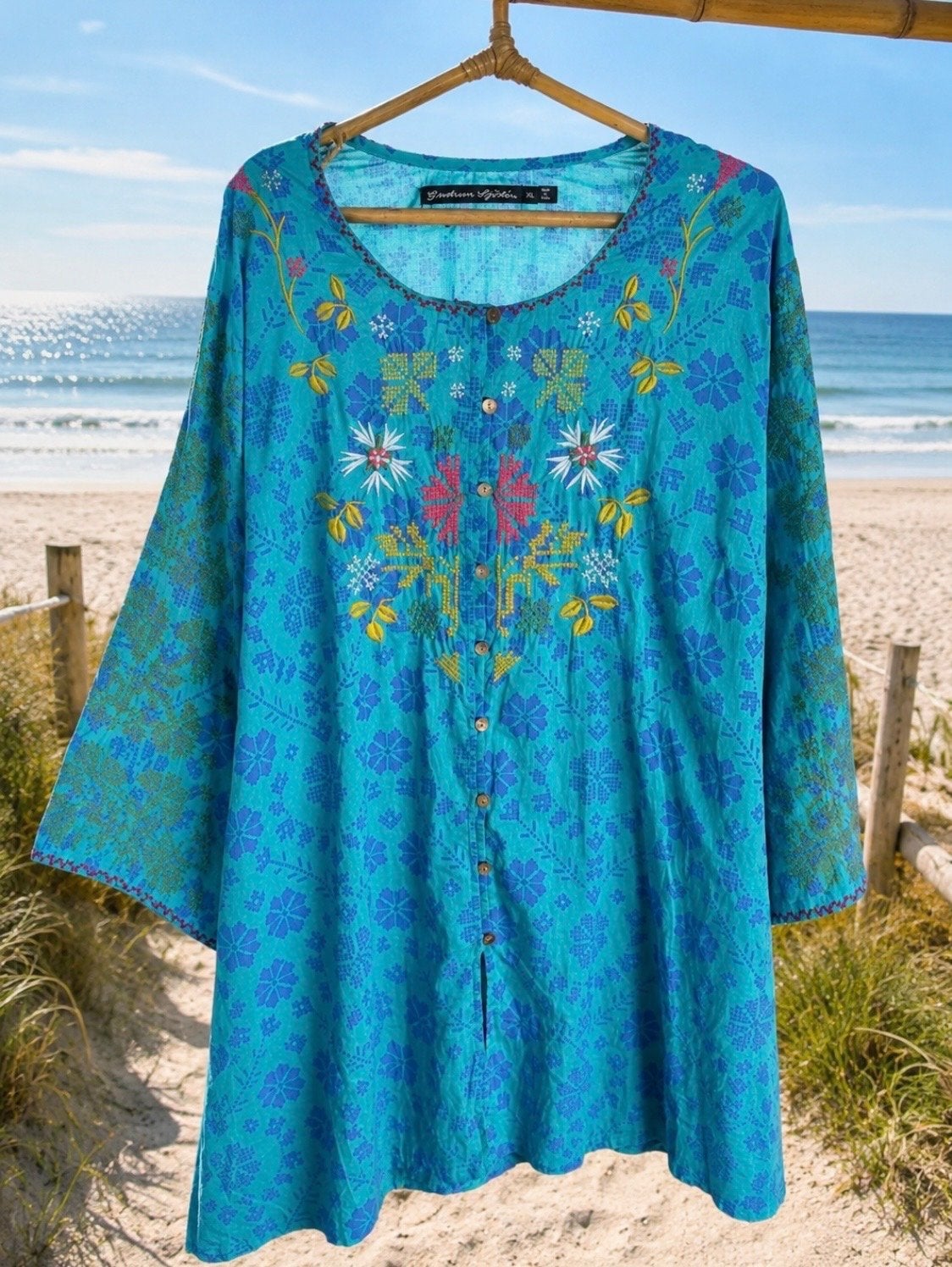 Gudrun Sjödén Tuniek/Jurk XL - Zo goed als nieuw, Verzenden, Zo goed als nieuw, Maat 46/48 (XL) of groter, Meerkleurig