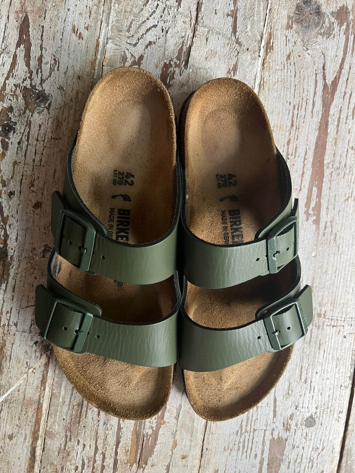 Birkenstock 42 narrow fit thyme, Nieuw, Groen, Sandalen of Muiltjes, Ophalen of Verzenden