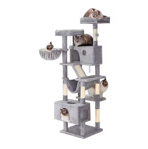 Grote Kattenkrabpaal 137cm – Large 54” Cat Tree Tower, Dieren en Toebehoren, Krabmeubelen, Ophalen, Nieuw, Krabpaal