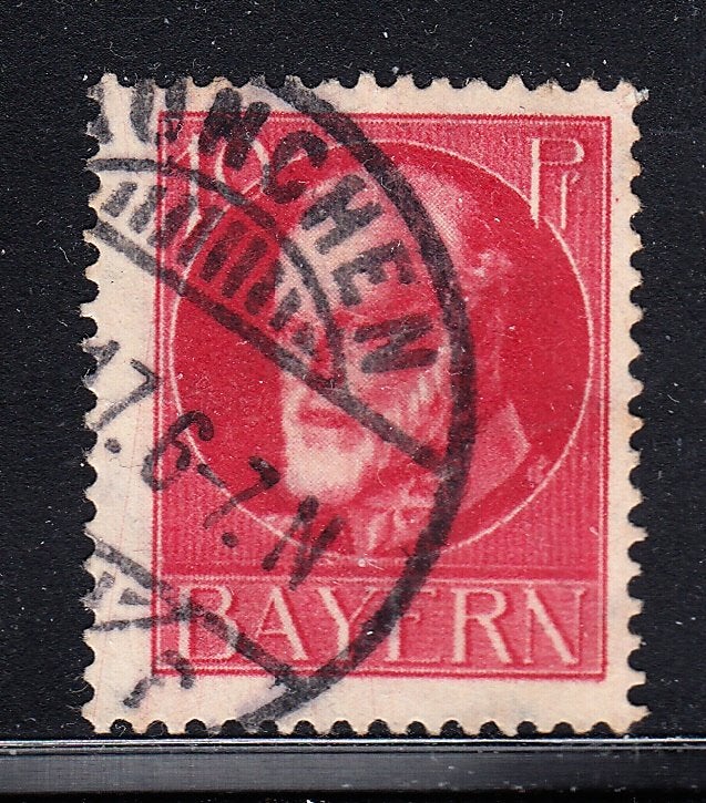 188 - Bayern michel 114A gestempeld , koning Ludwig III, Postzegels en Munten, Verzenden, Overige periodes, Gestempeld