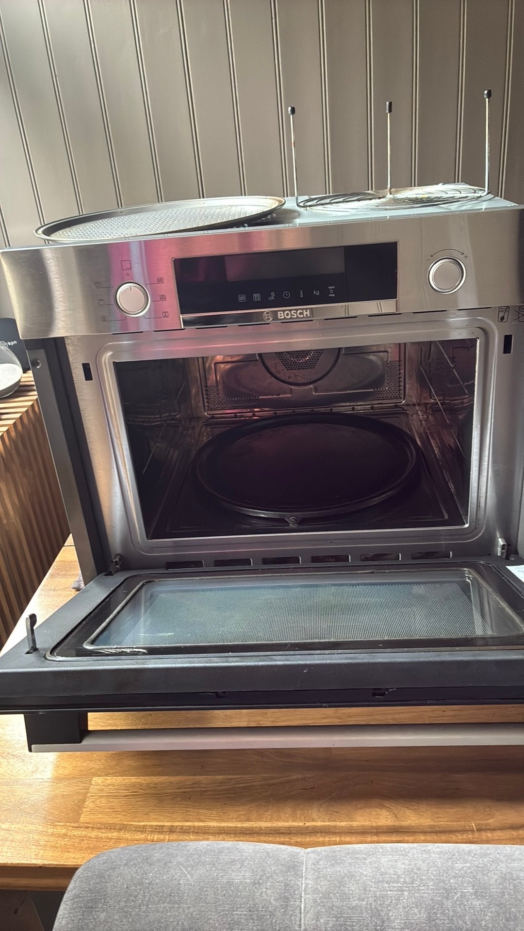 Een bosch combi magnetron, Ophalen, Gebruikt