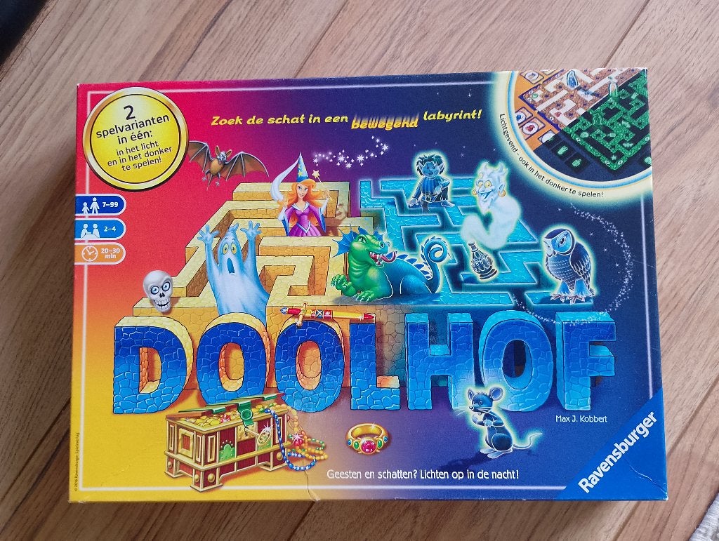Doolhof - Glow in the dark / lichtgevend, Hobby en Vrije tijd, Gezelschapsspellen | Bordspellen, Een of twee spelers, Ophalen of Verzenden