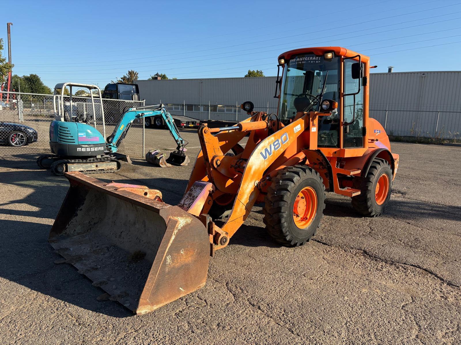 Fiat Hitachi W80 Shovel / Wiellader TOP MACHINE !!!, Ophalen, Wiellader of Shovel