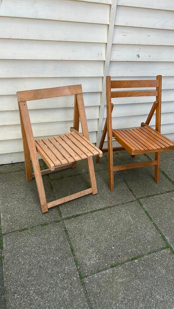 Klapstoelen Aldo Jacober hout vintage jaren 60 1 beschikbaar, Ophalen of Verzenden