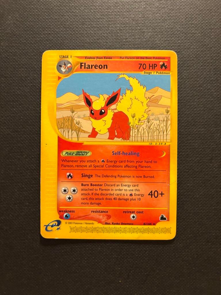 Flareon Pokémon Kaart - EX-59-A (2003), Ophalen of Verzenden, Zo goed als nieuw, Losse kaart