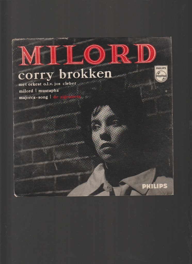 VINYL EP  //  CORRY  BROKKEN  --  MILORD  +  3, Verzenden, 7 inch, Fotohoes, Zo goed als nieuw