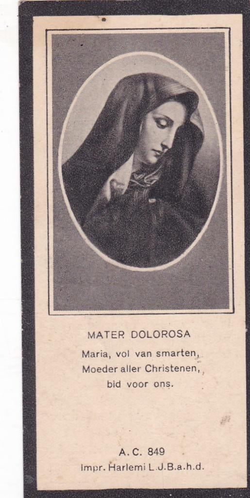 Petrus Driedijk  1894-1931, Verzenden, Bidprentje