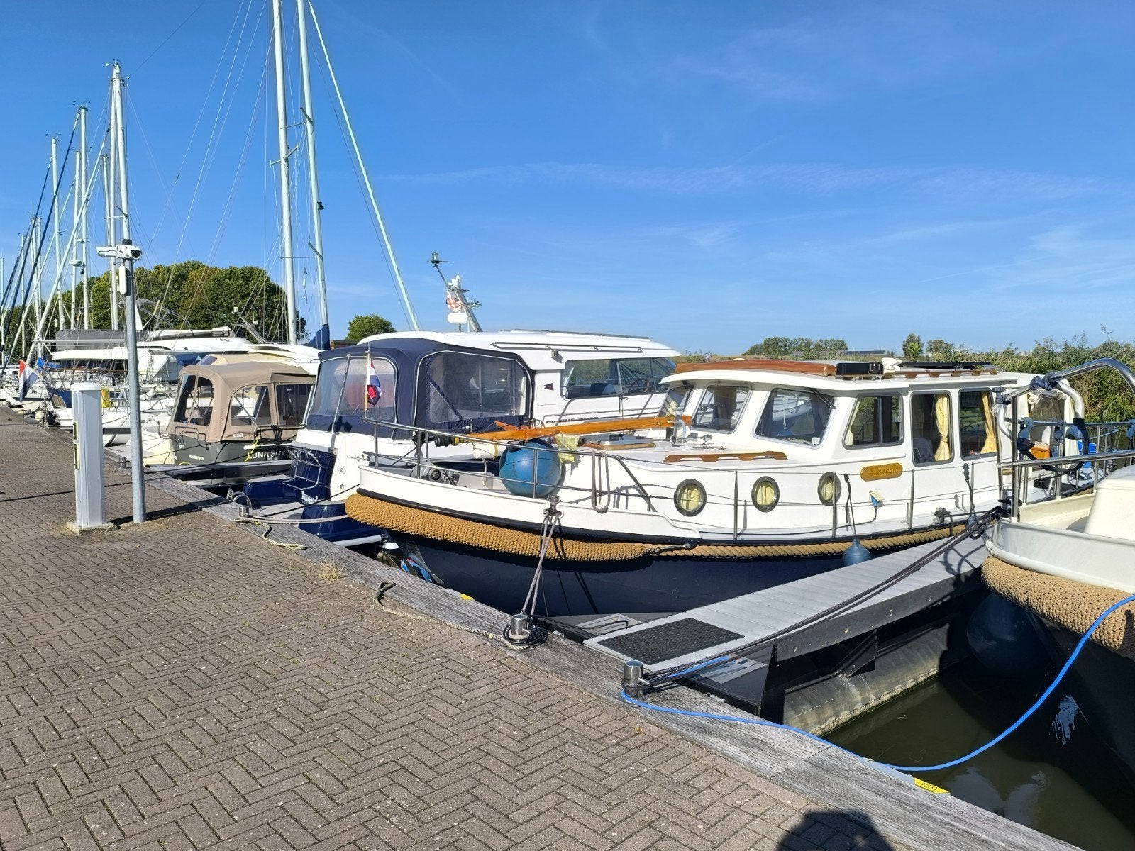Grouwstervlet 9,7 mtr, Watersport en Boten, Motorboten en Motorjachten, Gebruikt, Diesel, Hydraulische besturing, 95 cm