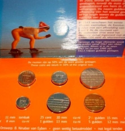 mini munten set 2001, Ophalen of Verzenden, Koningin Beatrix, Overige waardes, Setje