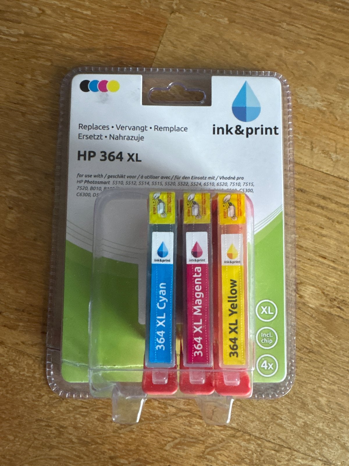 ink&print HP 364 XL Cartridges (Cyan, Magenta, Yellow), Ophalen, Nieuw, Cartridge
