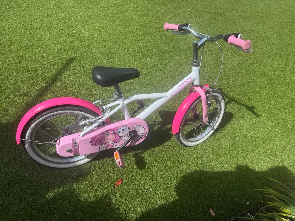 Meisjesfiets B’twin 16 inch, Fietsen en Brommers, Fietsen | Meisjes, Ophalen, Gebruikt, 16 inch