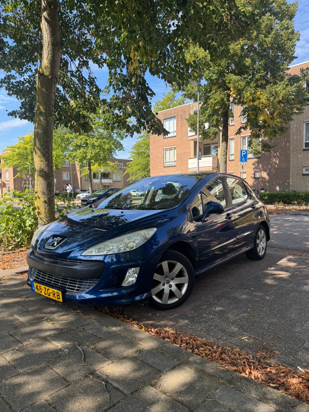 Peugeot 308 1.6 THP 103KW 5-DRS AUT 2008 Blauw, Auto's, Peugeot, 1330 kg, 4 cilinders, 715 kg, Blauw