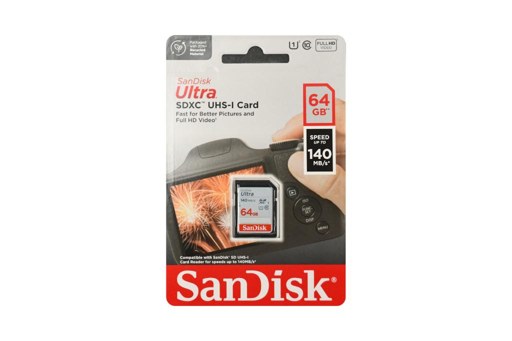 Sandisk Ultra 64GB SDXC geheugenkaart, Sandisk, SDXC, Nieuw, Fotocamera