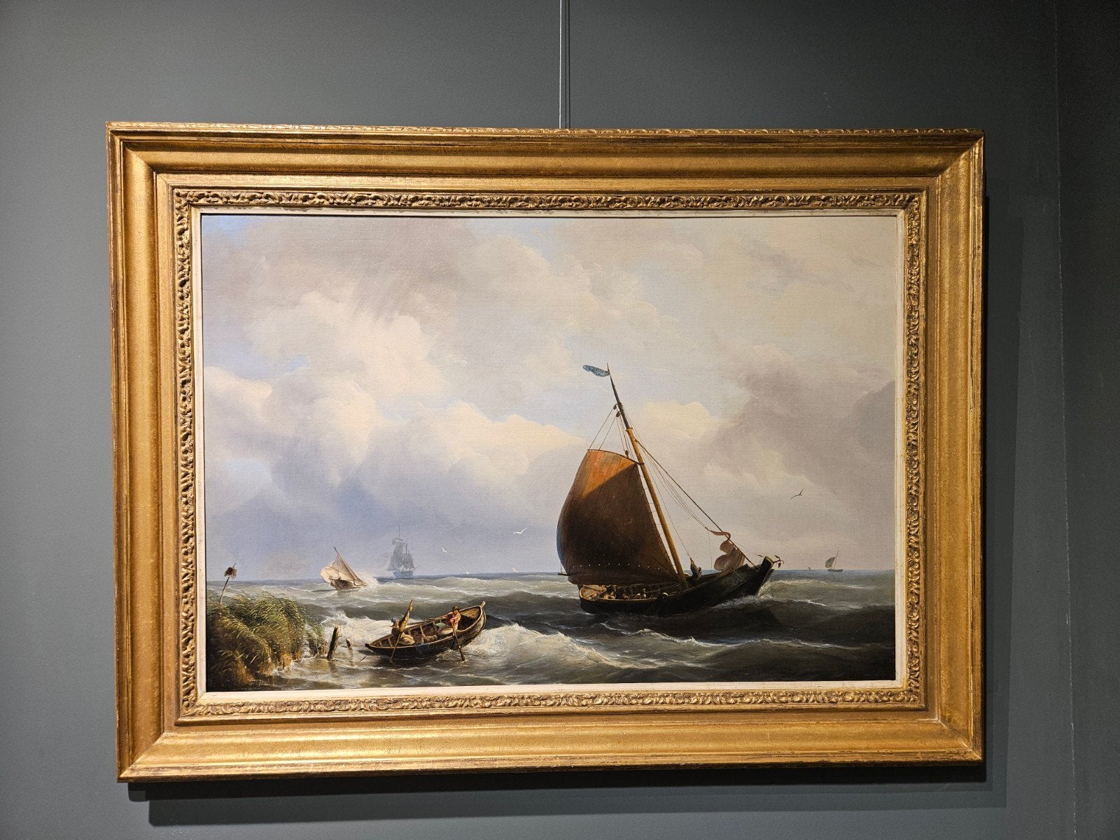 Schilderij Hermanus Koekkoek de Oudere (1815-1882) P.G.lijst, Ophalen