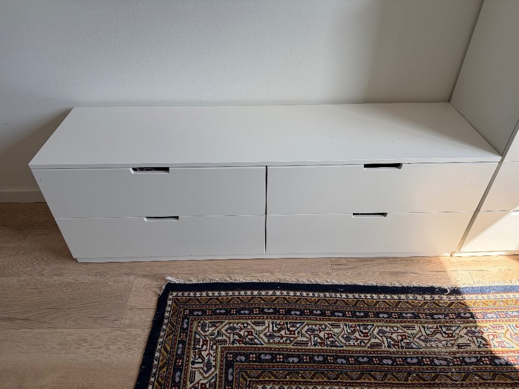 ladenkast IKEA Nordli 160bx43d, Huis en Inrichting, Ophalen, 150 tot 200 cm, Zo goed als nieuw, 3 of 4 laden