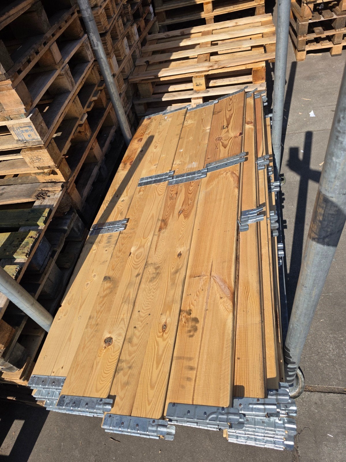 Pallet Opzetranden 80/120, Ophalen, Zo goed als nieuw, Laminaat