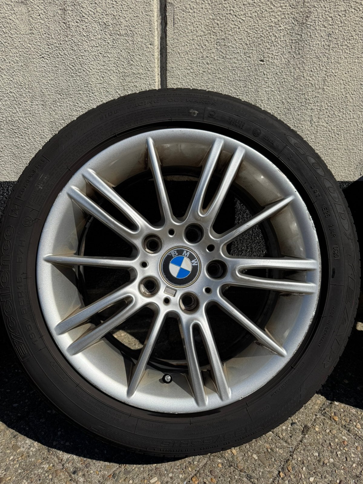 Bmw M Velgenset Nieuwe banden 16 inch 195/55/16 5x120, Ophalen, Gebruikt, 16 inch, Banden en Velgen