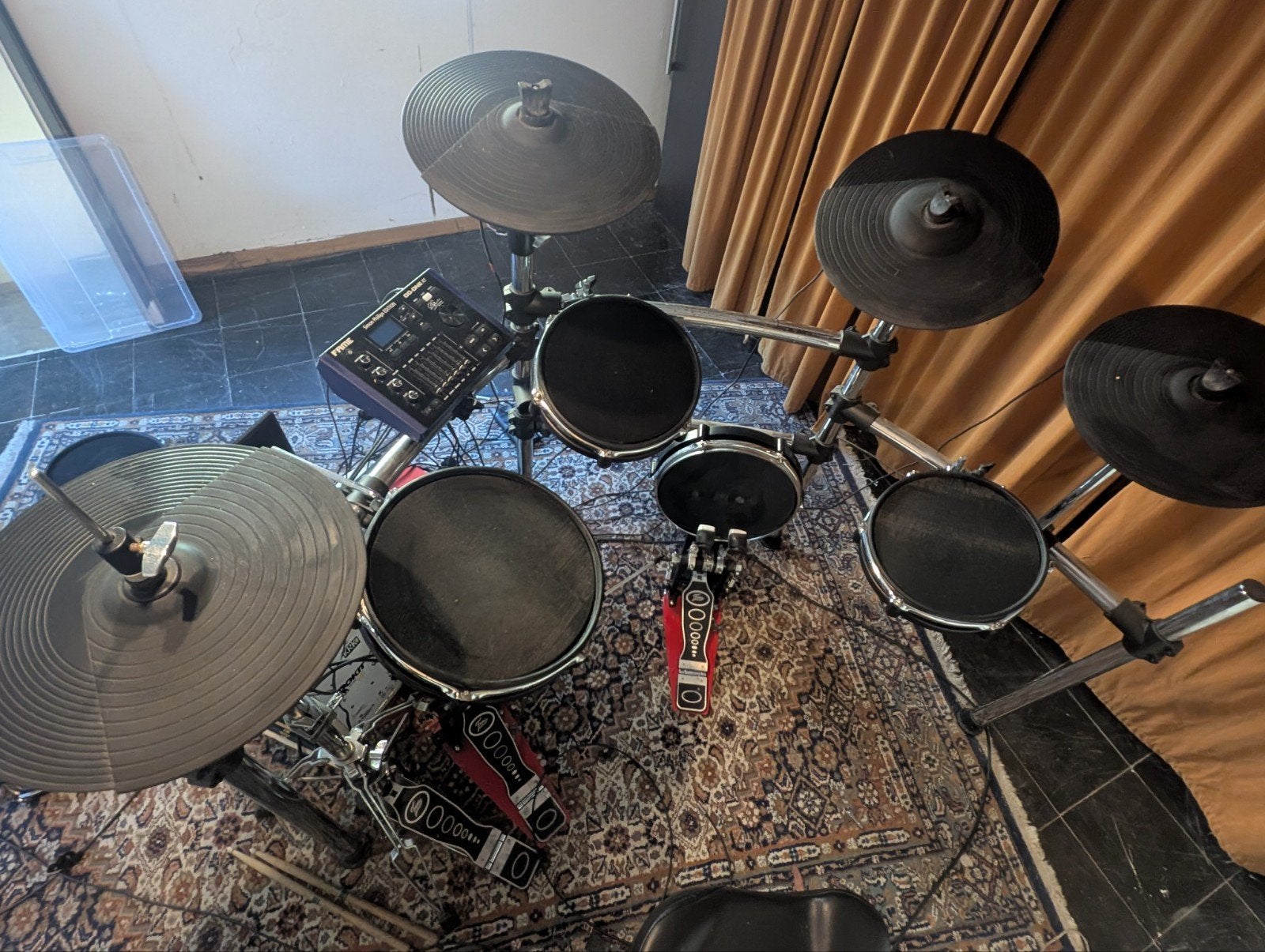 Fame DD-One XT Simon Phillips + double bass e-drum + extra's, Ophalen, Gebruikt, Overige merken