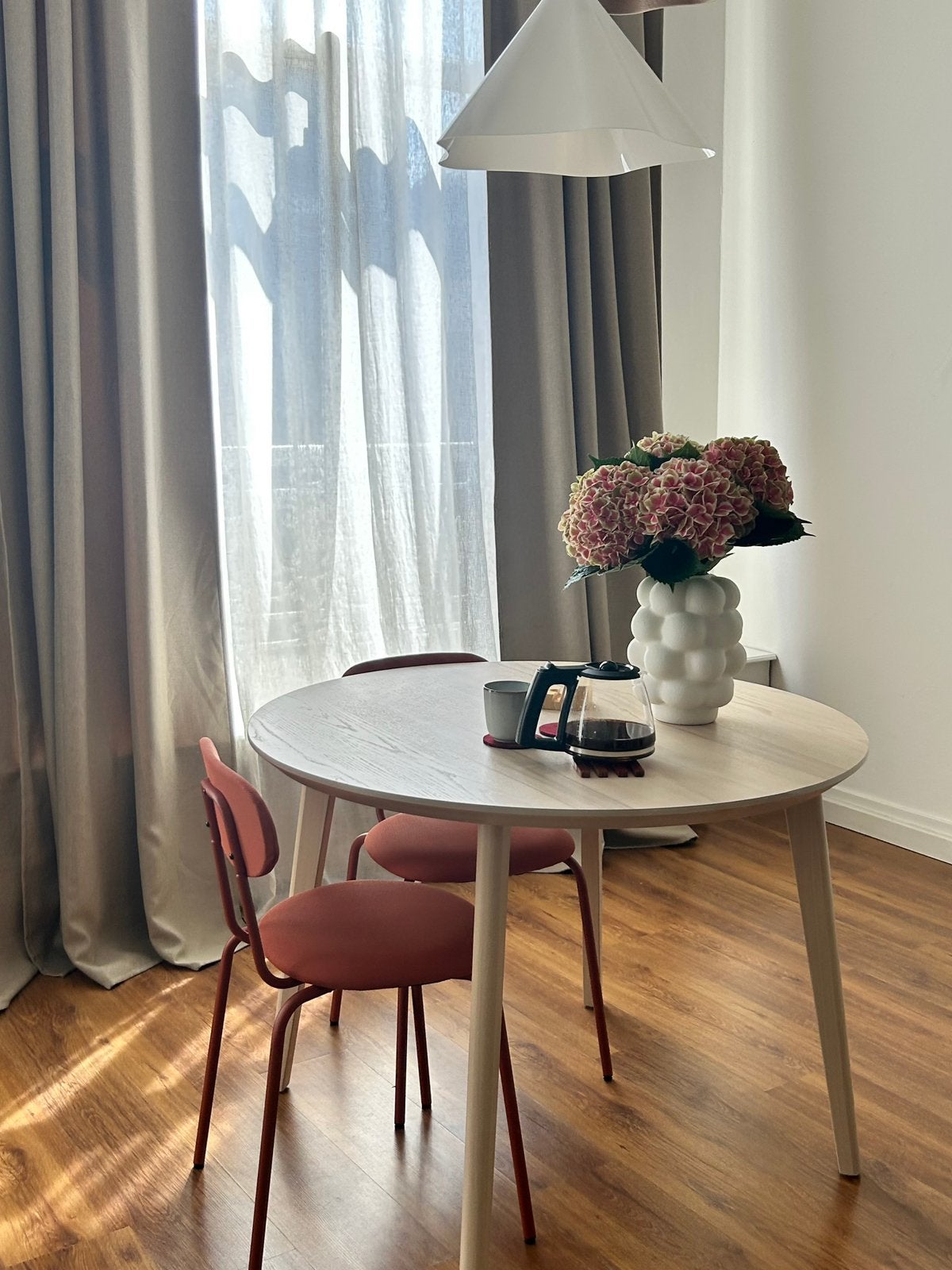 IKEA LISABO eettafel 105 cm – essenfineer – perfecte staat, Ophalen, Zo goed als nieuw, Rond, 100 tot 150 cm