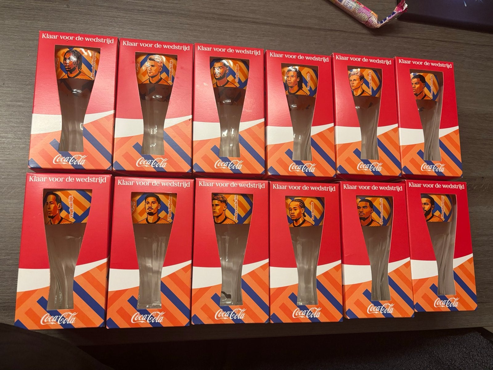 Coca-Cola Oranje Glazen EK/WK Voetbal - Complete Set, Ophalen of Verzenden, Nieuw, Overige binnenlandse clubs, Overige typen